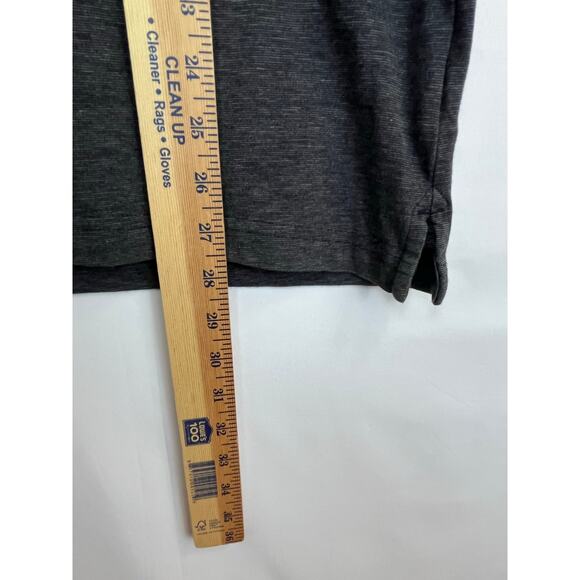 Travis Mathew Men's Size Medium Black Short Sleeve 3 Button Polo Golf Shirt - Picture 4 of 6